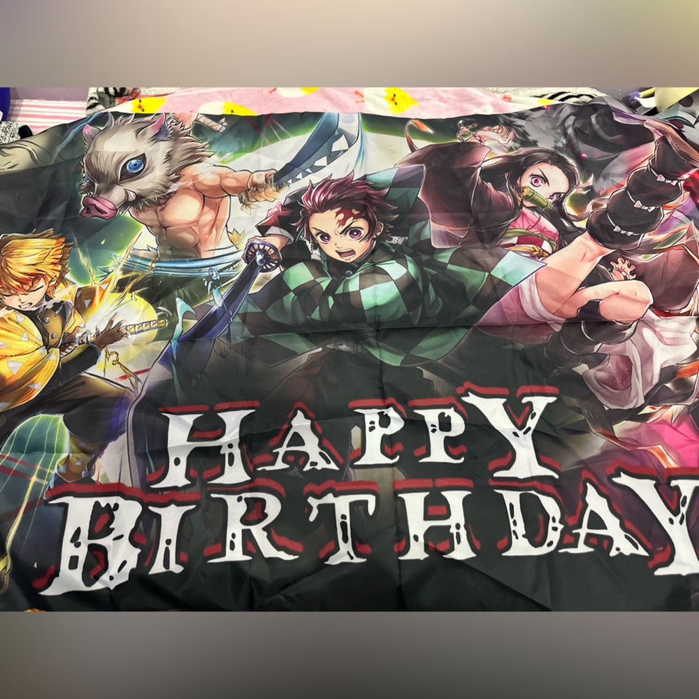 Anime Happy Birthday Banner